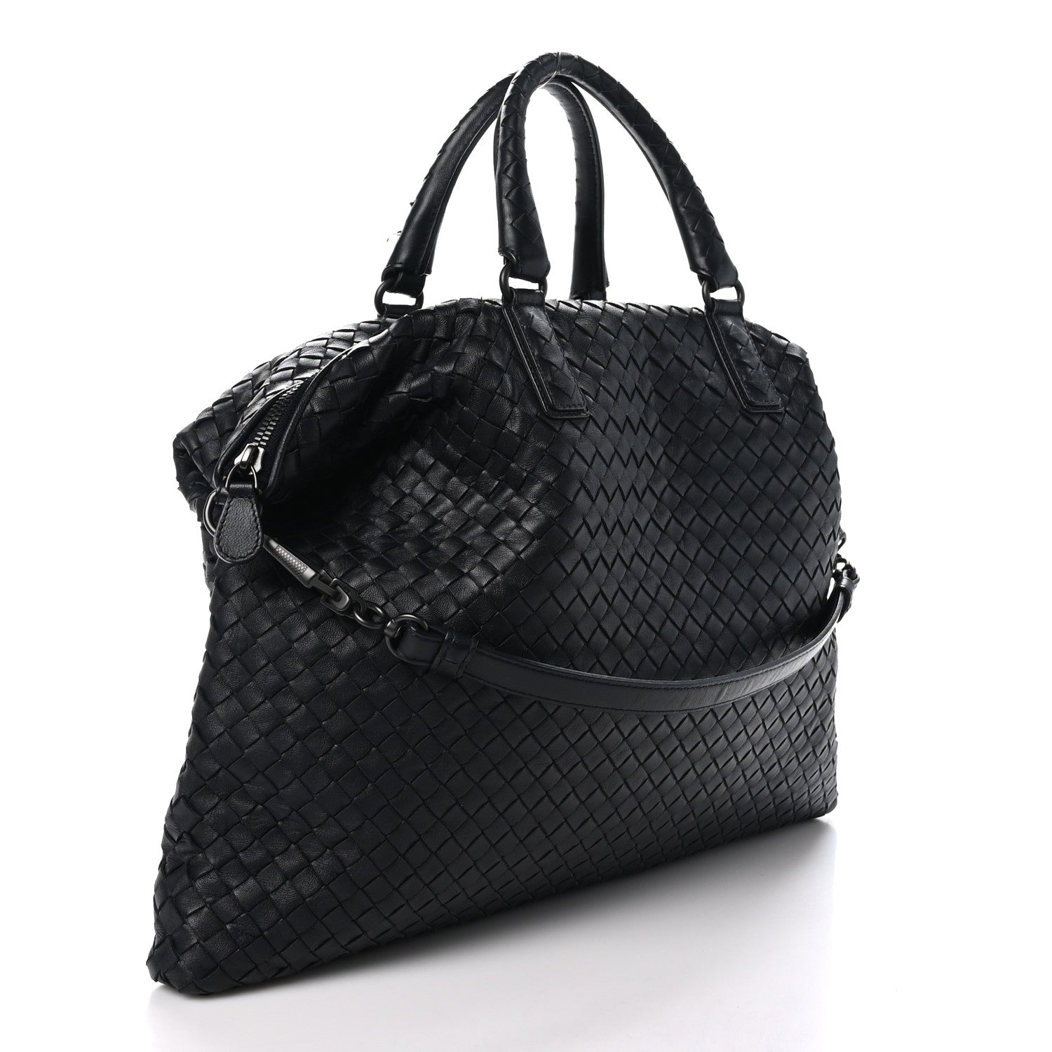 Bottega Veneta Nappa Intrecciato Medium Convertible Tote Tourmaline 3 of 11