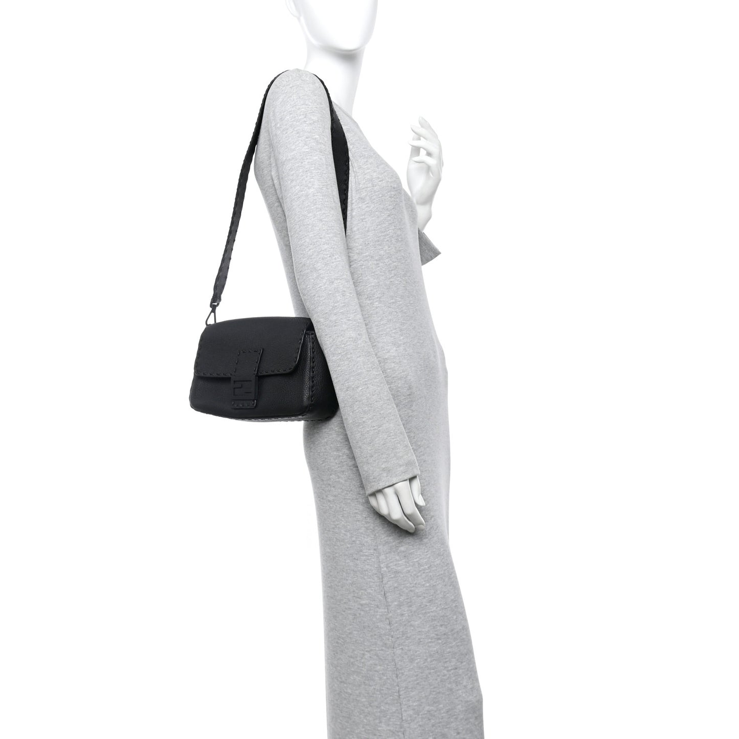 Cuoio Romano Selleria Baguette Black
