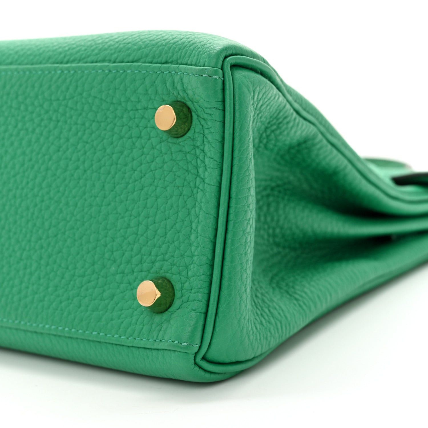 Hermes Togo Lizard Kelly Retourne Touch 25 Menthe 10 of 11