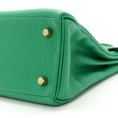 Hermes Togo Lizard Kelly Retourne Touch 25 Menthe 10 of 11