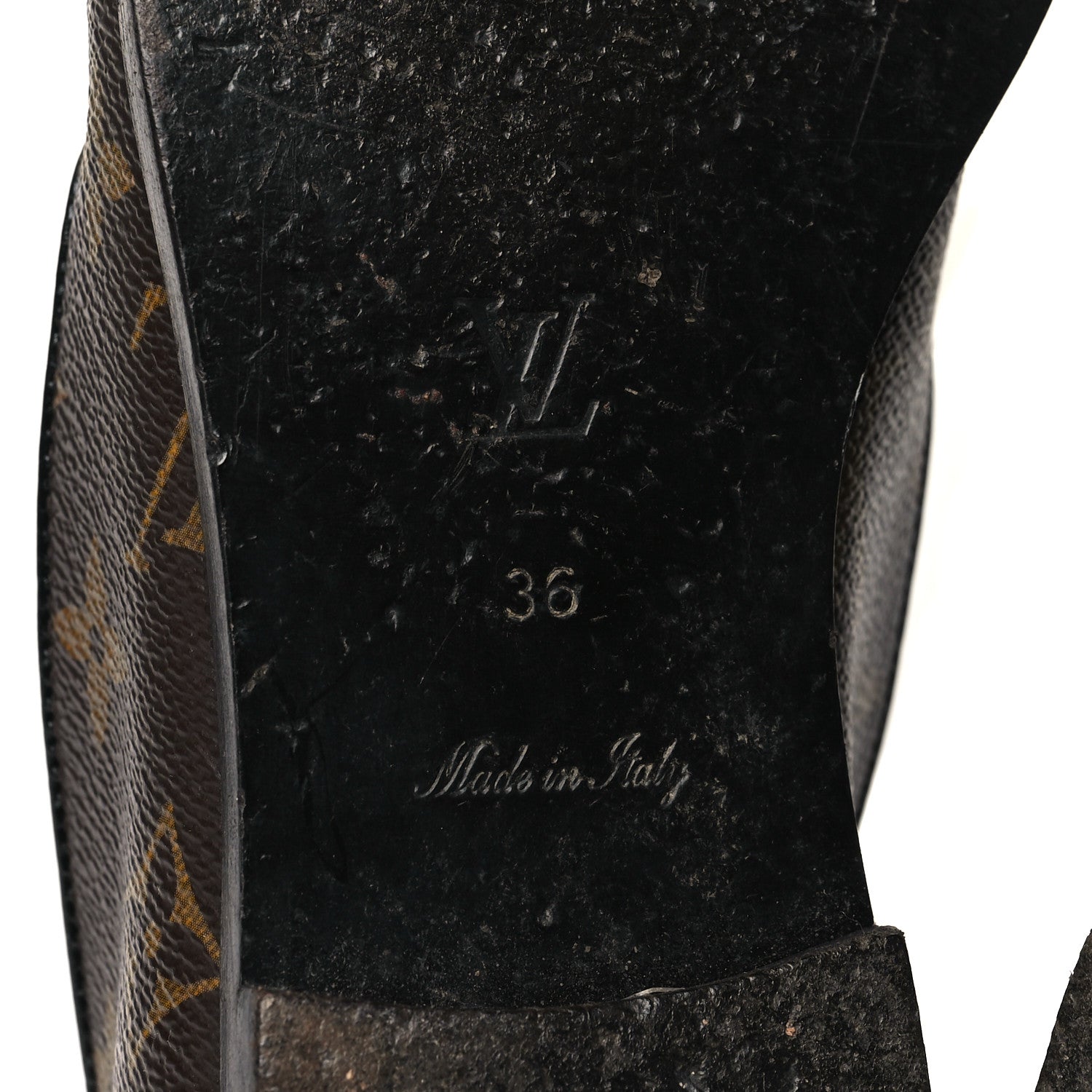 Louis Vuitton Monogram Society Loafers 36 7 of 11