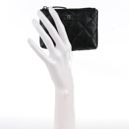 Chanel Caviar Quilted Key Holder Case Black 2 of 7