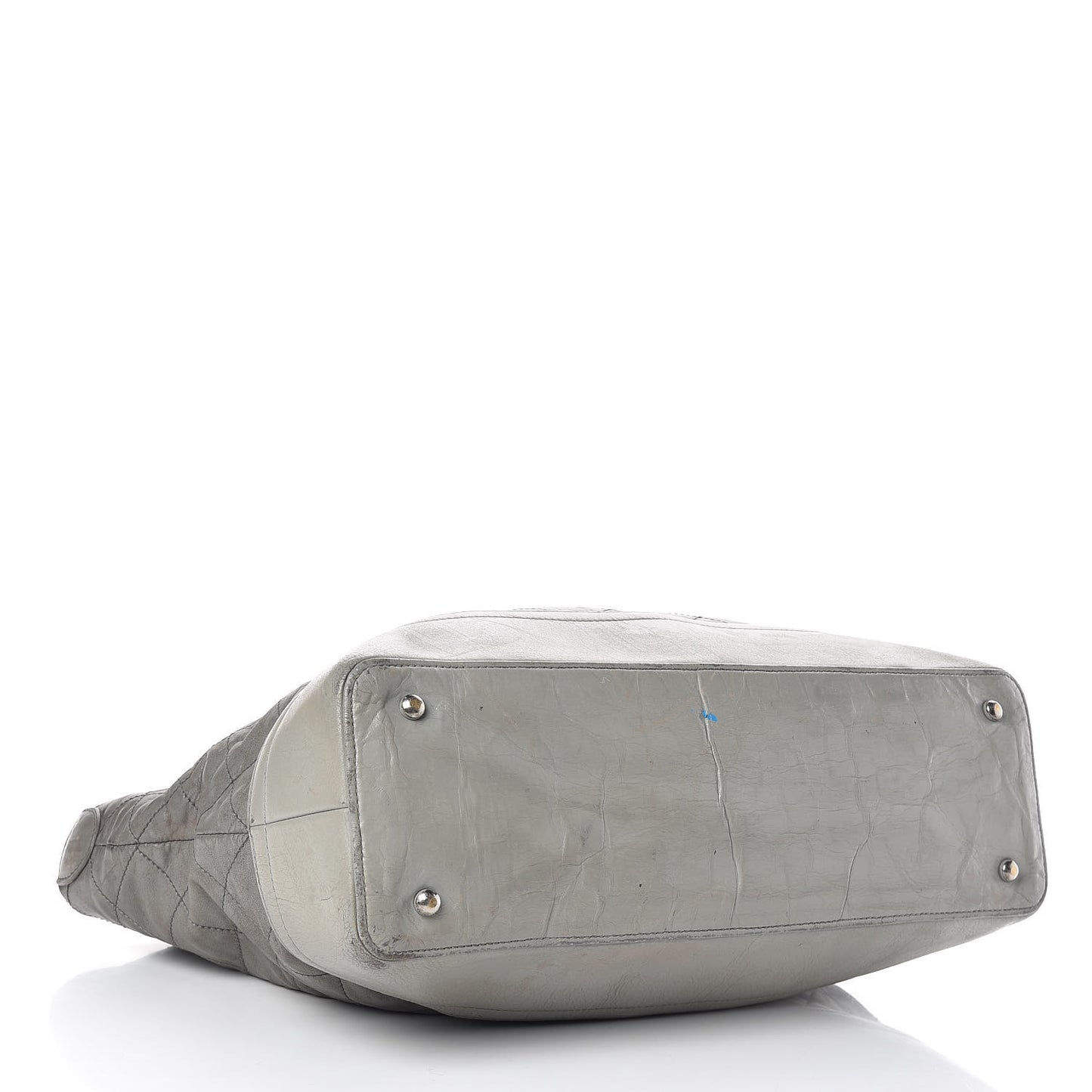 Iridescent Calfskin VIP Shopping Tote Grey
