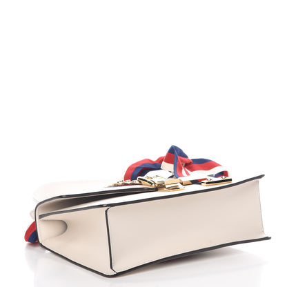 Gucci Calfskin Small Sylvie Shoulder Bag Off White 4 of 7