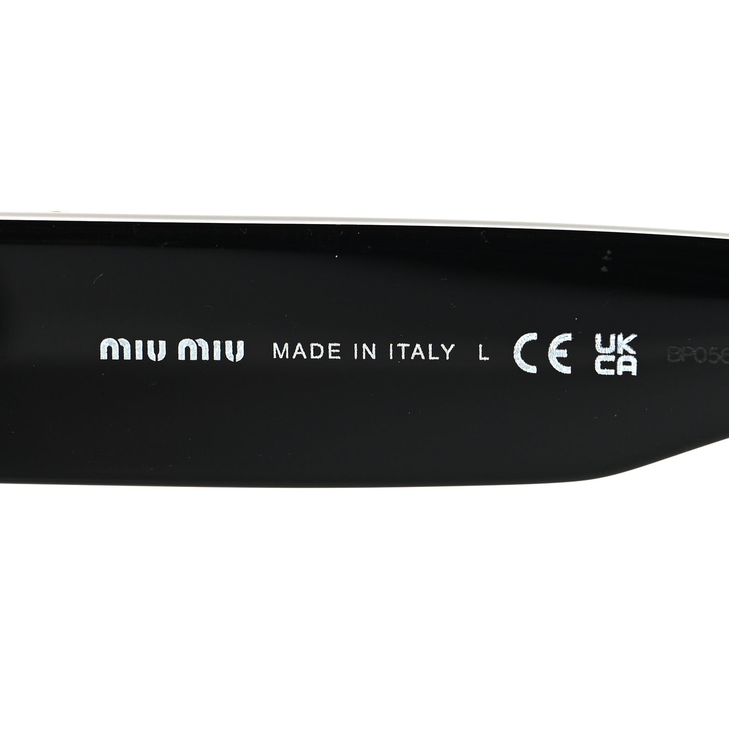 Acetate Rectangle Sunglasses SMU 10Y Black