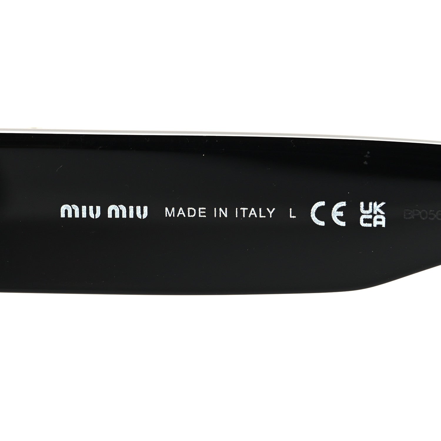 Miu Miu Acetate Rectangle Sunglasses SMU 10Y Black 5 of 7
