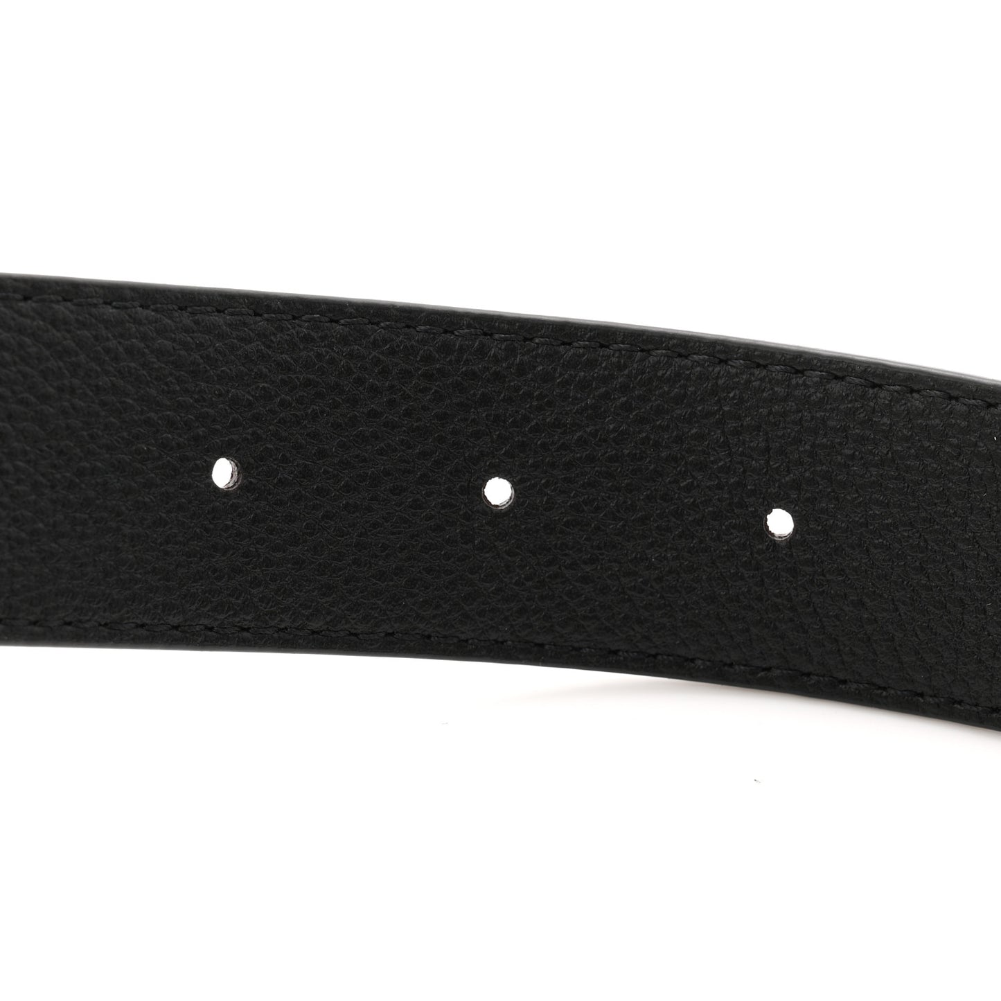 Calfskin Monogram 30mm LV Initiales Reversible Belt 75 30 Black