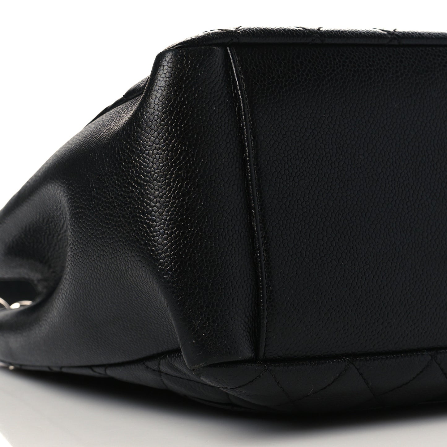 Caviar Quilted Grand Shopping Tote GST Black