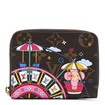Louis Vuitton Monogram 2020 Christmas Animation Big Wheel Zippy Coin Purse Rose Ballerine 1 of 7