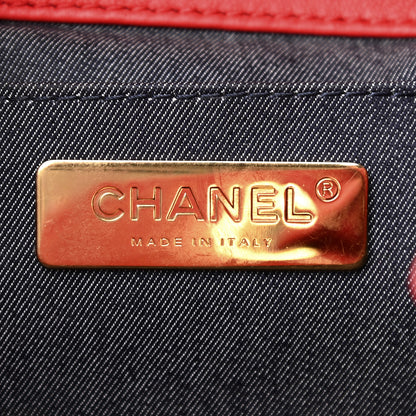 Chanel Lambskin CC Mania Backpack Red 8 of 9