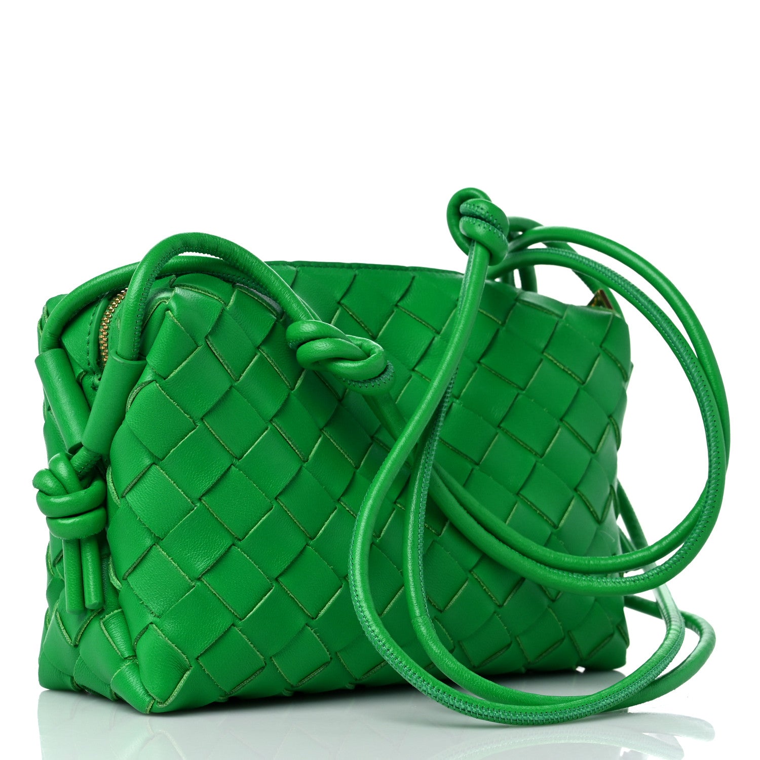 Bottega Veneta Nappa Intrecciato Mini Loop Camera Bag Parakeet 3 of 8