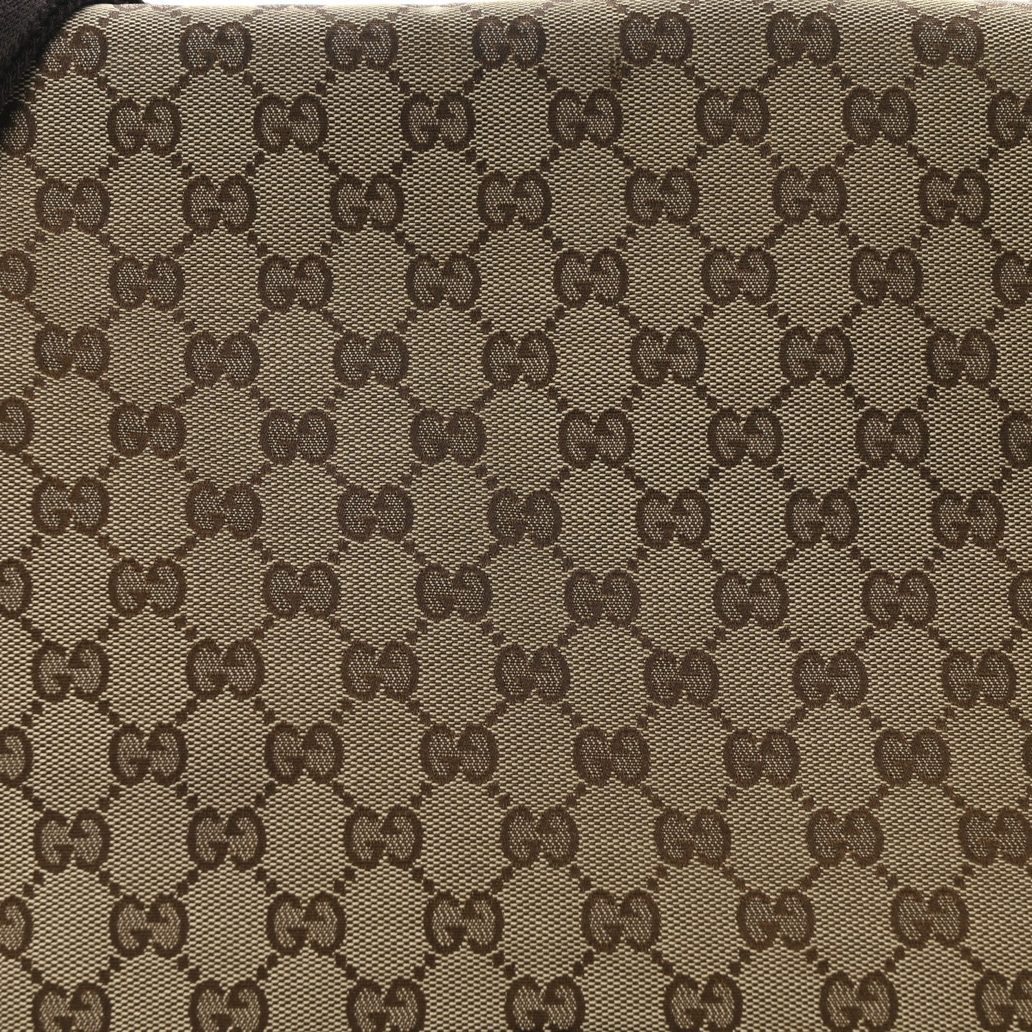 Gucci Monogram Small Flap Messenger Bag Beige Dark Brown 8 of 10