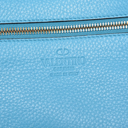 Valentino Garavani Pebbled Calfskin Medium Rockstud Tote Parrot 6 of 10