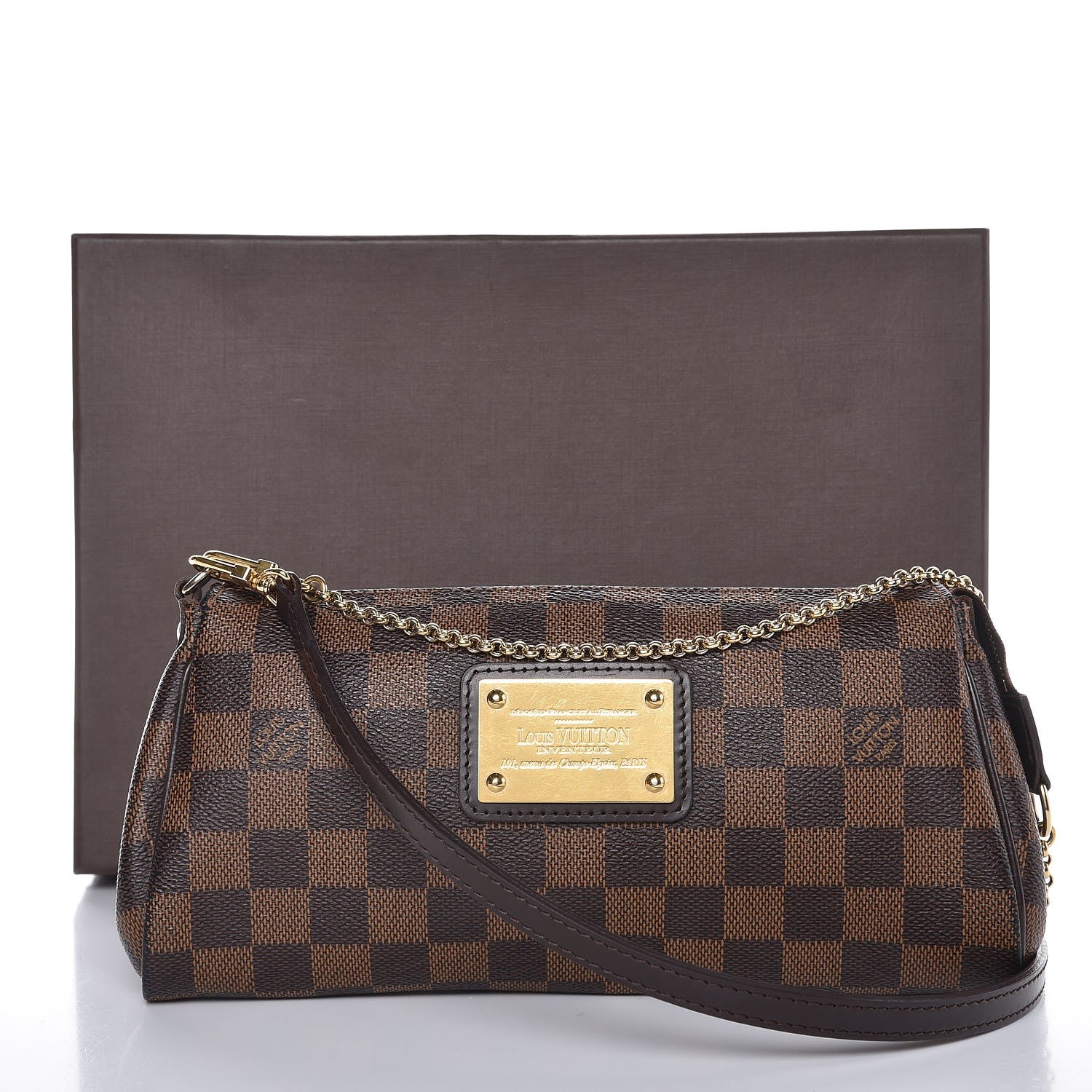 Louis Vuitton Damier Ebene Eva Clutch 8 of 8