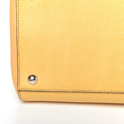 Fendi Vitello Elite Flamingo Regular 2Jours Tote Giallo Alchemy 10 of 15