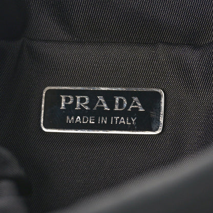 Prada X UNIVERSAL STUDIOS Tessuto Nylon Soft Calfskin Frankenstein Heart Chain Shopping Tote Black 6 of 10