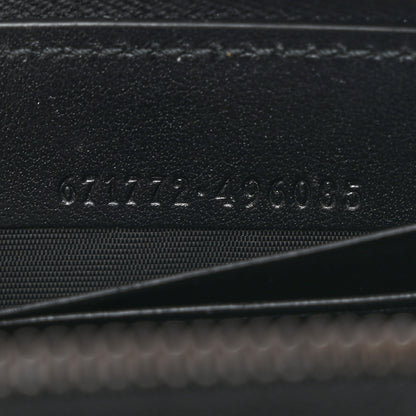 Gucci Calfskin Matelasse GG Marmont Zip Around Card Case Black 7 of 8