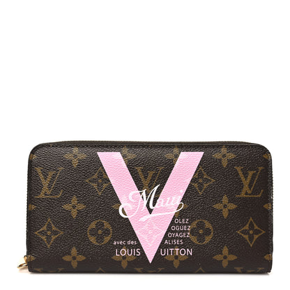 Louis Vuitton Monogram Maui V Zippy Wallet Rose Ballerine 1 of 7
