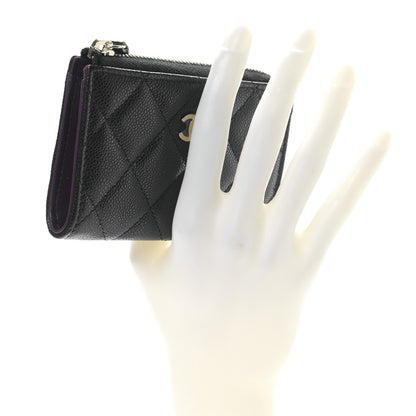 Chanel Caviar Quilted Zipped Key Holder Case Black 2 of 9