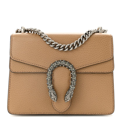 Gucci Dollar Calfskin Crystal Mini Dionysus Shoulder Bag Natural Tan Black Diamond 1 of 10