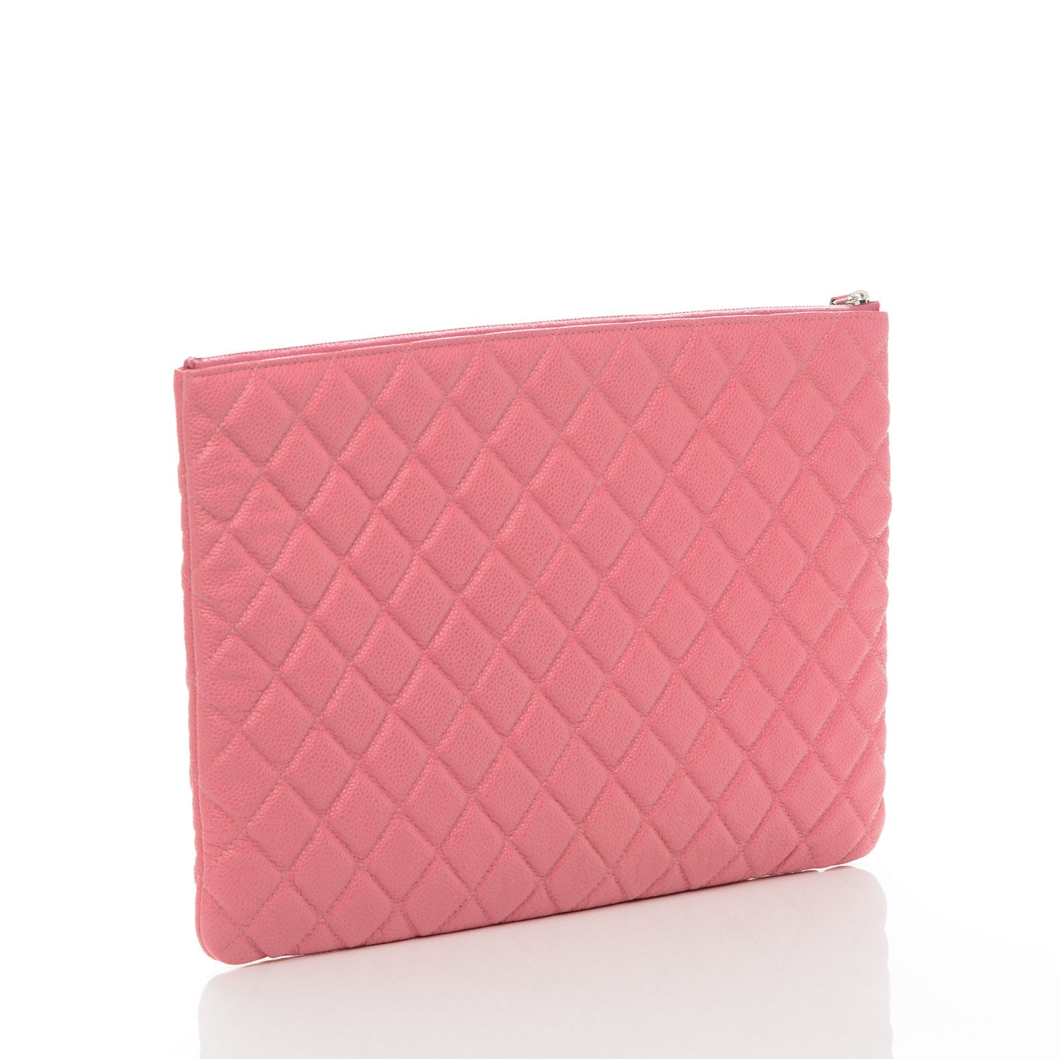 Chanel Caviar Quilted Large Cosmetic Case Rose Pink 3 of 7