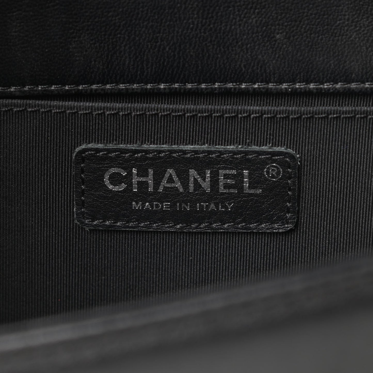Lambskin Quilted Medium Boy Flap Black