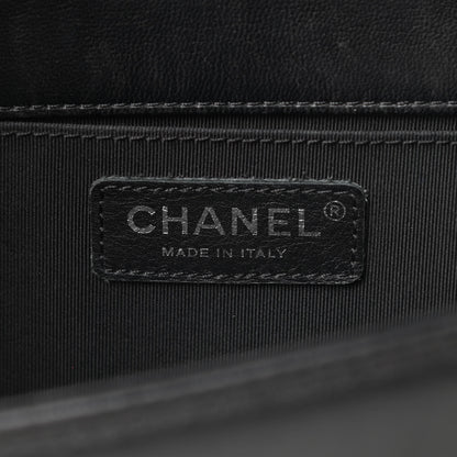 Chanel Lambskin Quilted Medium Boy Flap Black 6 of 19