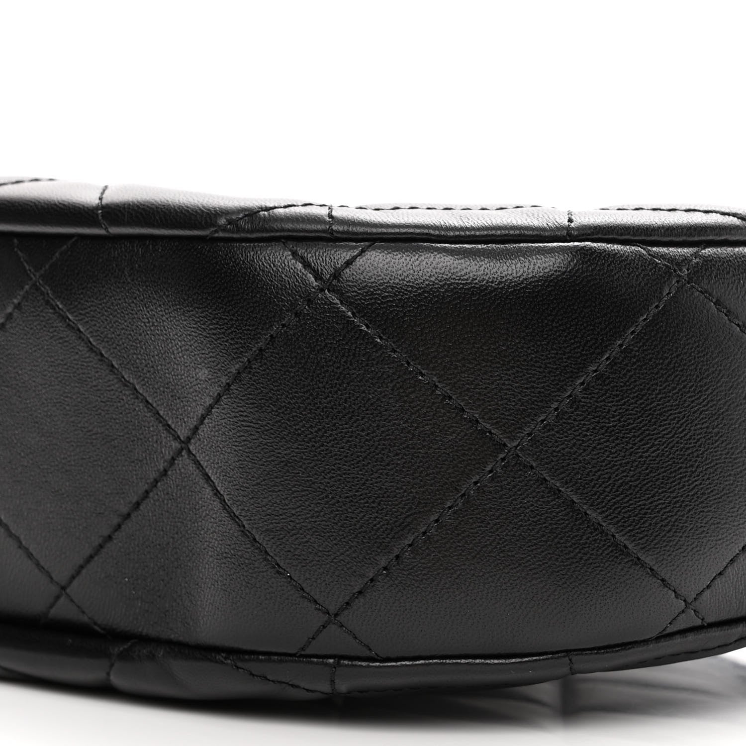 Chanel Lambskin Chain Rows Quilted Chain Hobo Black 10 of 11