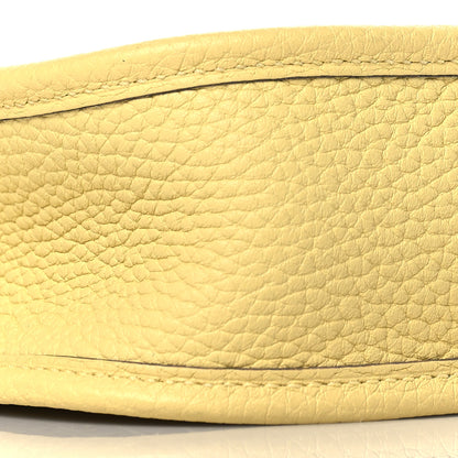Hermes Taurillon Clemence Amazone Evelyne TPM Jaune Poussin Craie 8 of 10