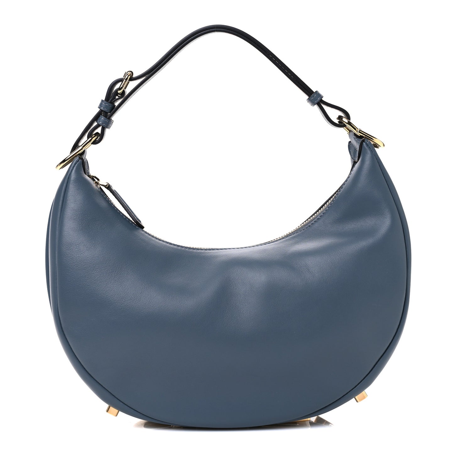 Vitello Grace Matte Small Fendigraphy Hobo Bag Tempesta