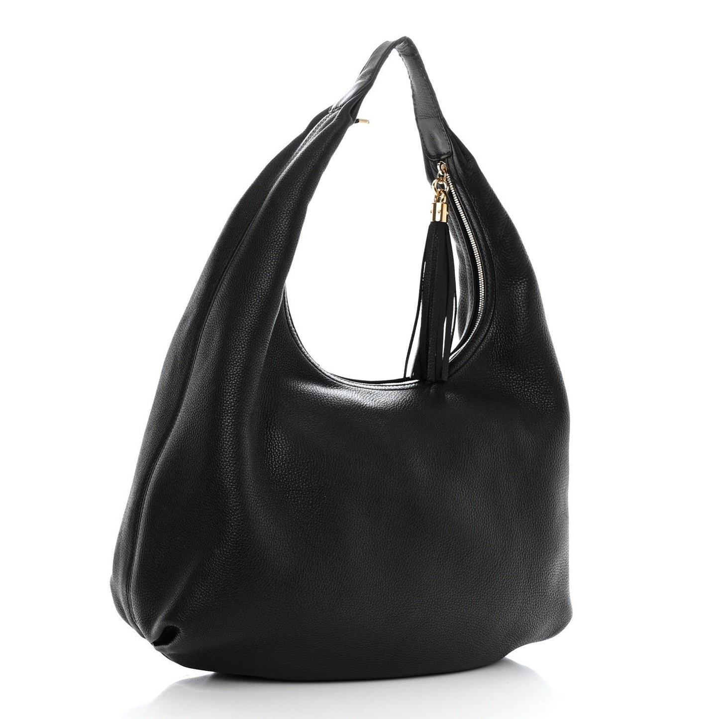 Pebbled Calfskin Soho Hobo Black