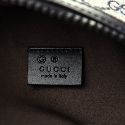 Gucci GG Supreme Monogram Blooms Medium Day Backpack Beige Blue Navy 5 of 9