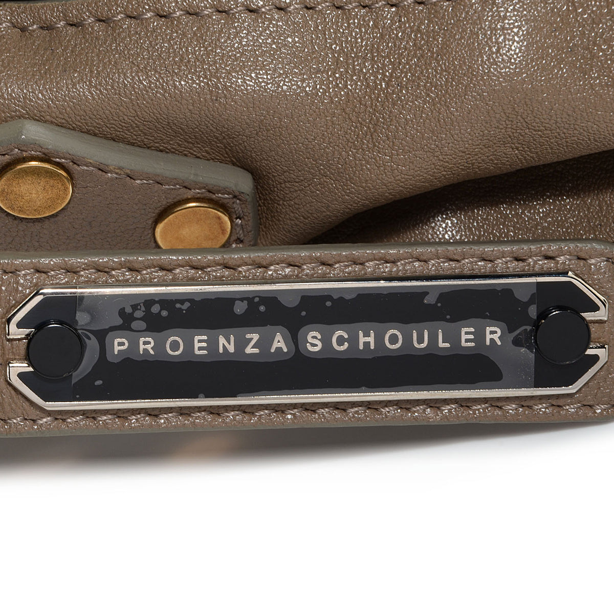 Lambskin PS1 Medium Satchel Smoke
