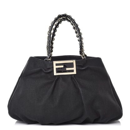 Fendi Canvas Mia Tote Black 1 of 27