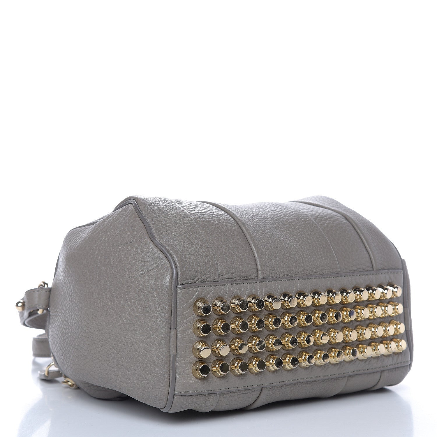 Alexander Wang Pebbled Lambskin Rockie Gray Pale Gold Hardware 4 of 9