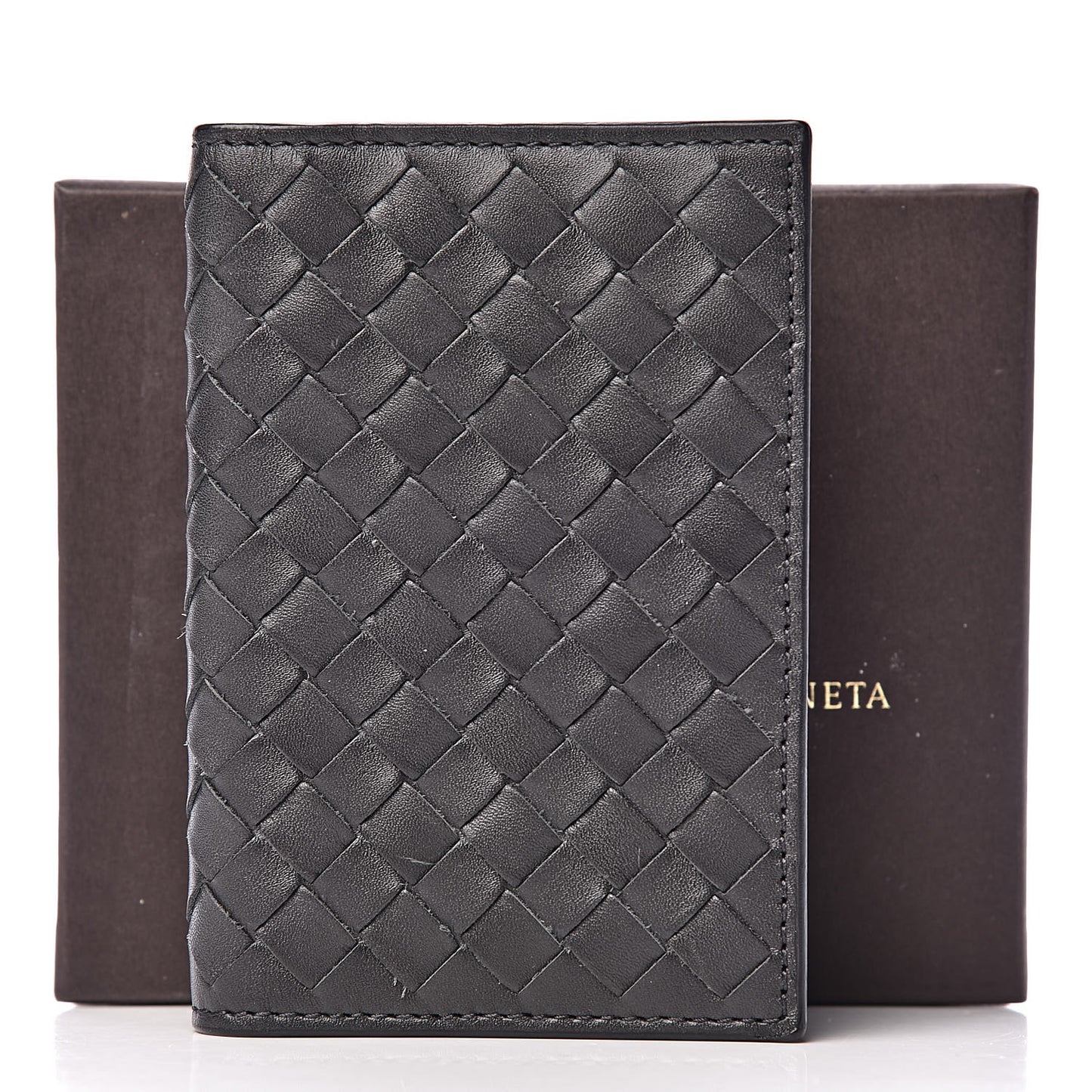 Intrecciato VN Card Case Ferro