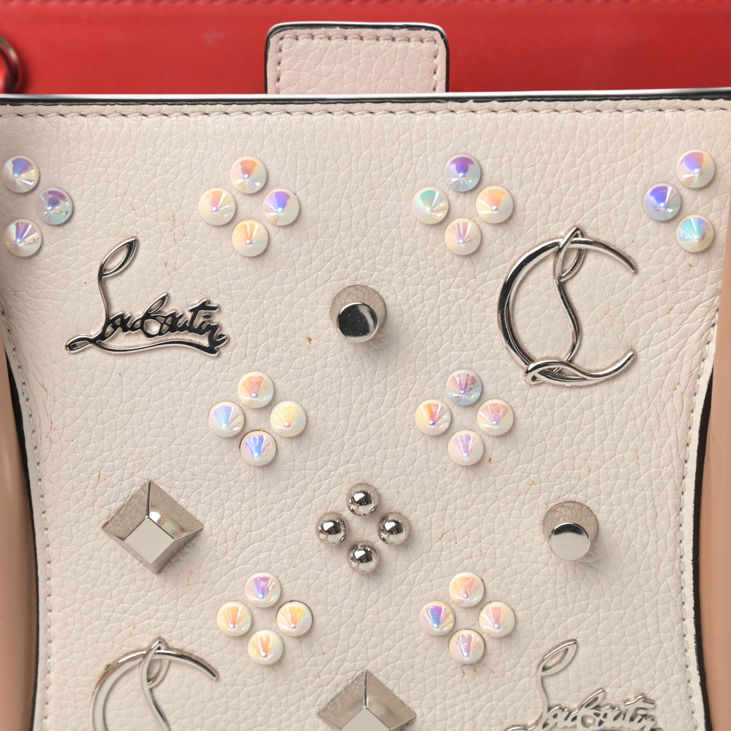 Christian Louboutin Calfskin Spikes Loubinthesky Medium Paloma Ivory 16 of 16