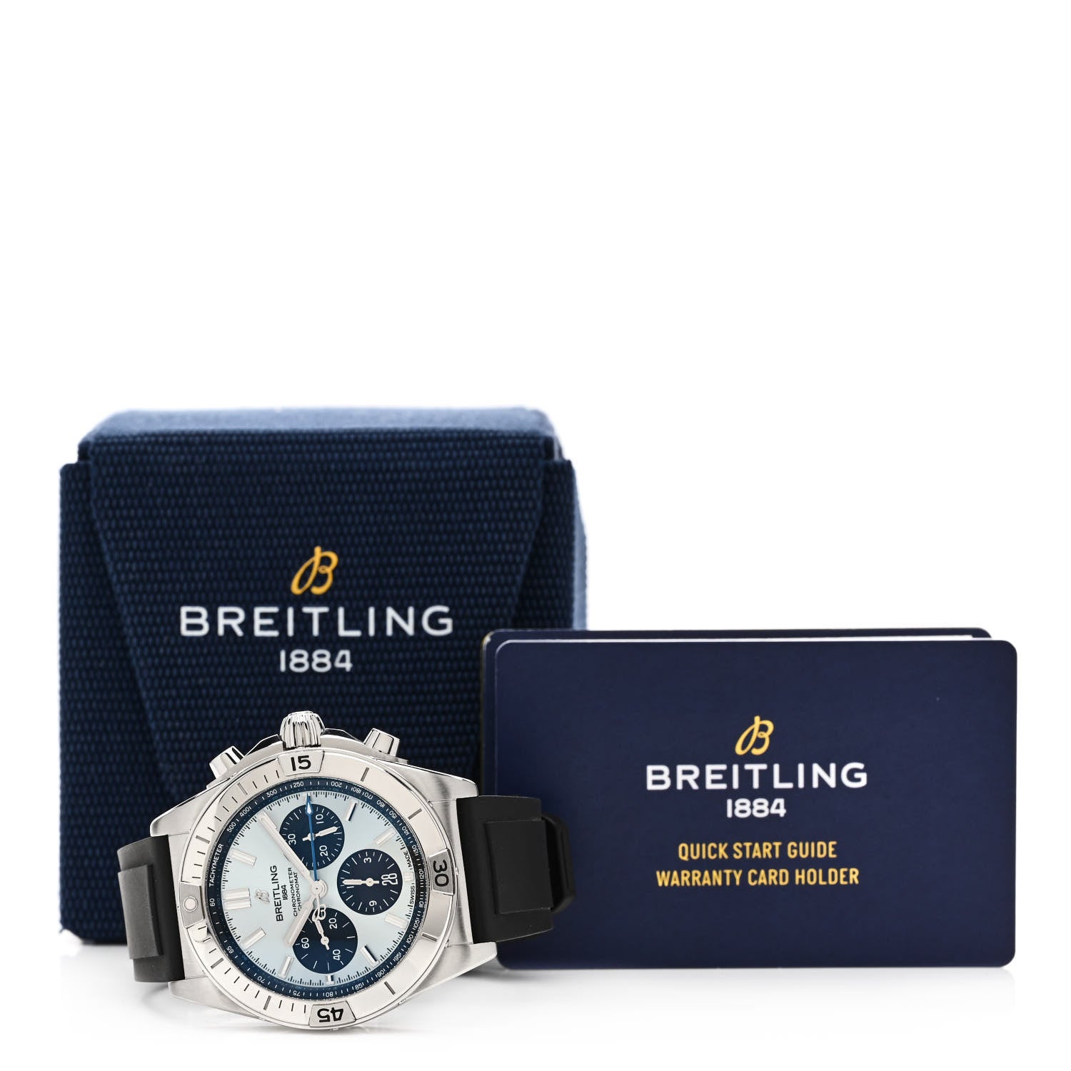 Breitling Stainless Steel Rubber 42mm Chronomat Automatic Watch Ice Blue PB013410 5 of 5