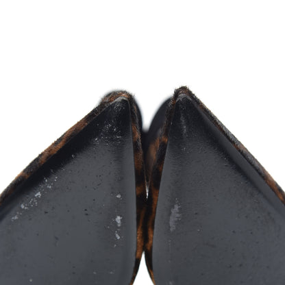 Saint Laurent Pony Hair Leopard Printed Charlotte Booties 37 Naturale 6 of 8