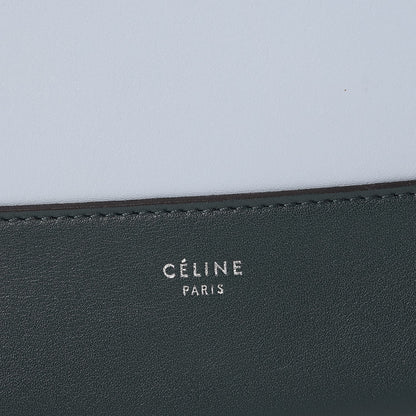 Celine Shiny Smooth Calfskin Medium Frame Shoulder Bag Dark Green Mineral 6 of 8