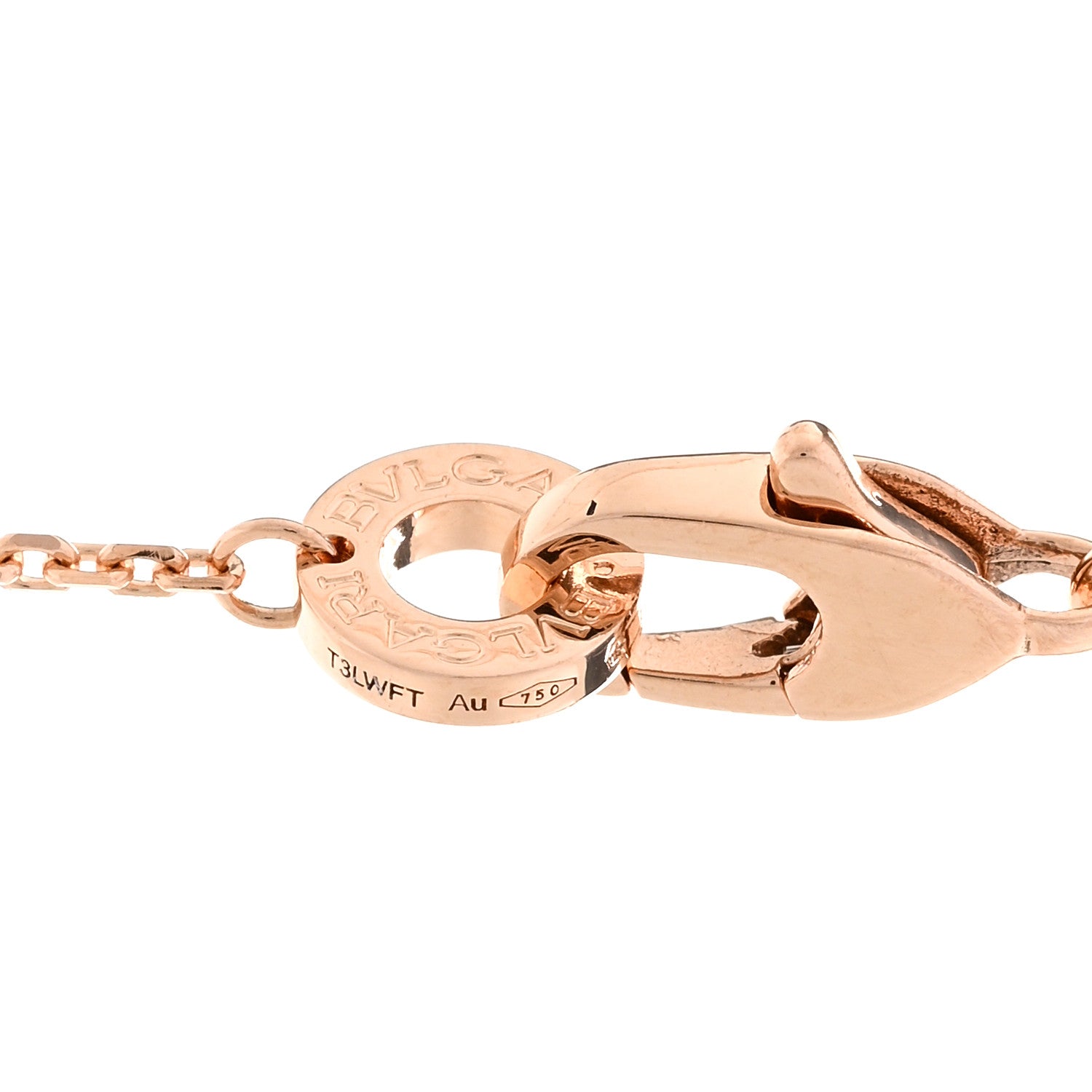 Bulgari 18K Rose Gold Diamond Large Mother of Pearl Divas' Dream Pendant Necklace 4 of 5