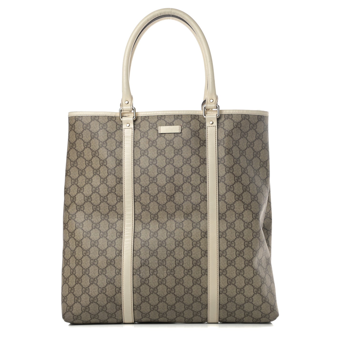 GG Plus Monogram Joy Vertical Tote Off White
