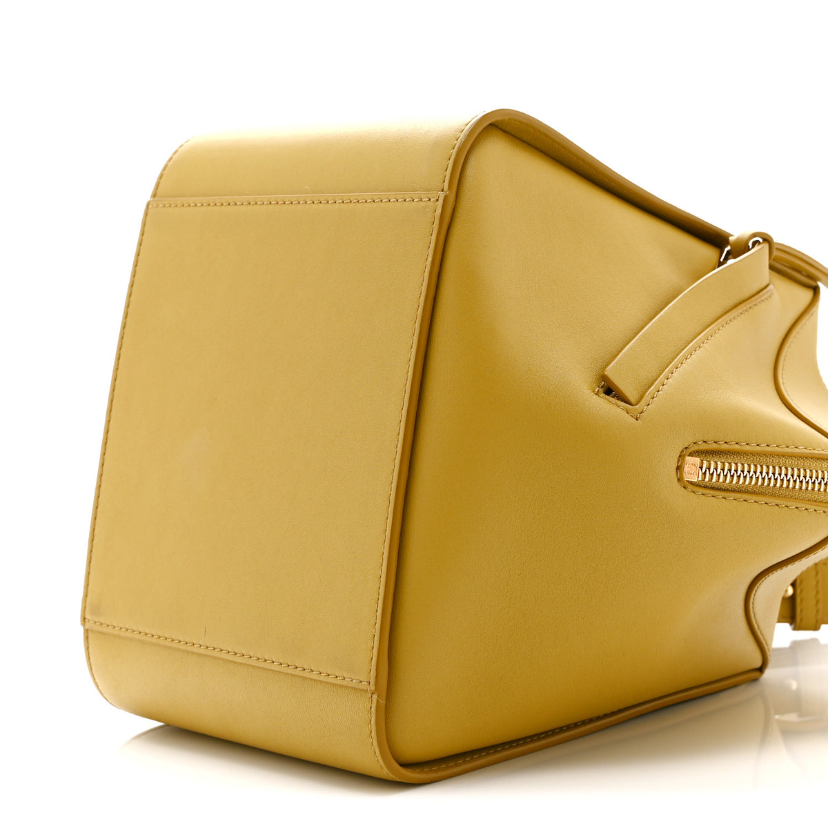 Soft Grained Calfskin Compact Hammock Shoulder Bag Dark Butter