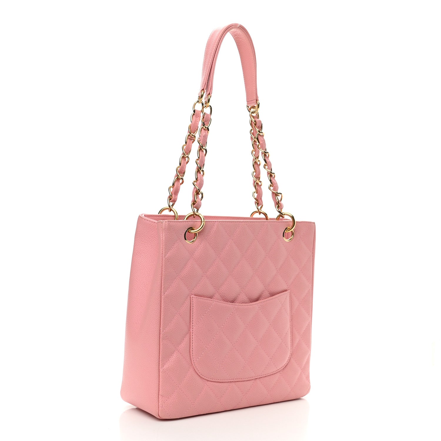 Chanel Caviar Quilted Petit Shopping Tote PST Pink 2 of 14