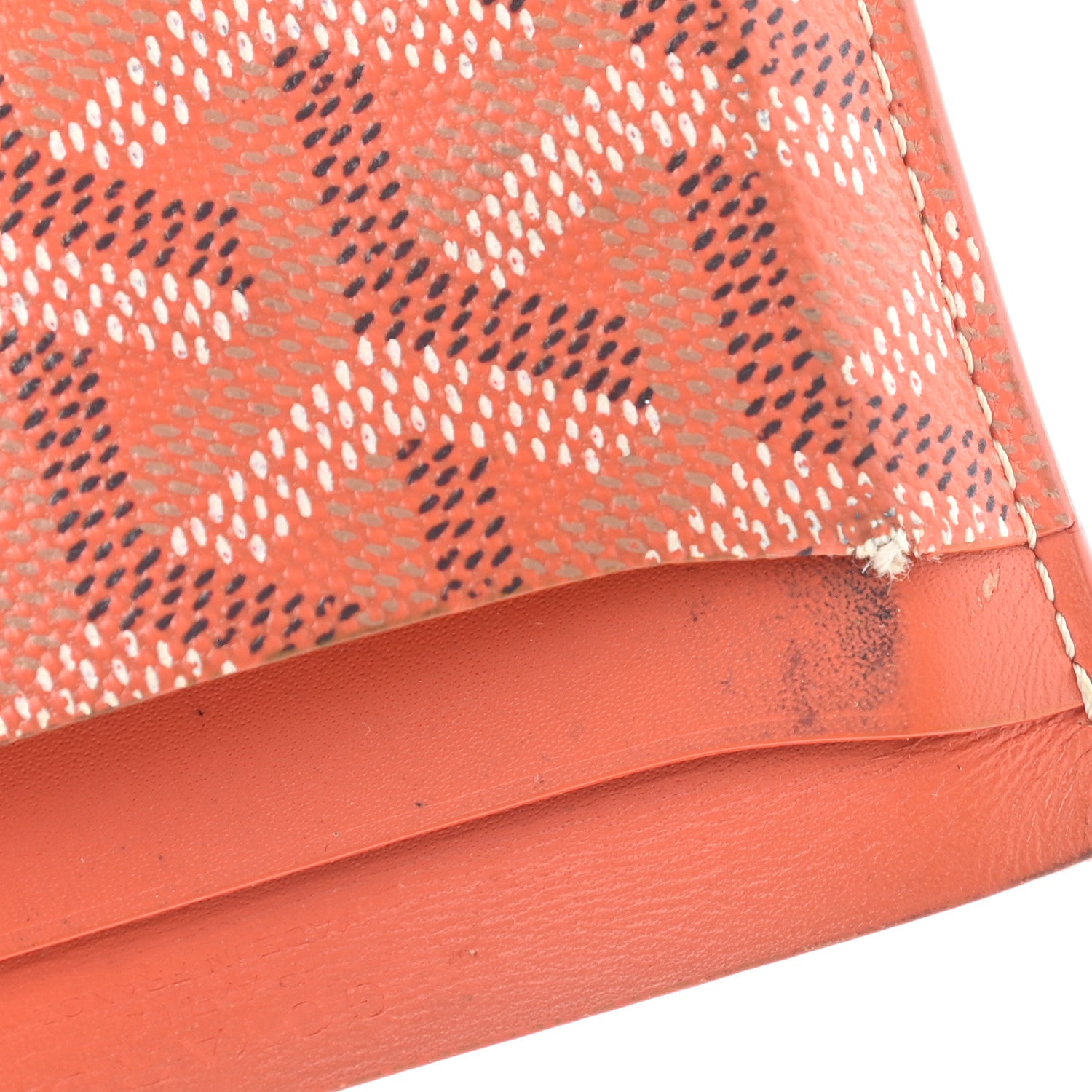 Goyard Goyardine Saint Sulpice Card Holder Orange 10 of 13