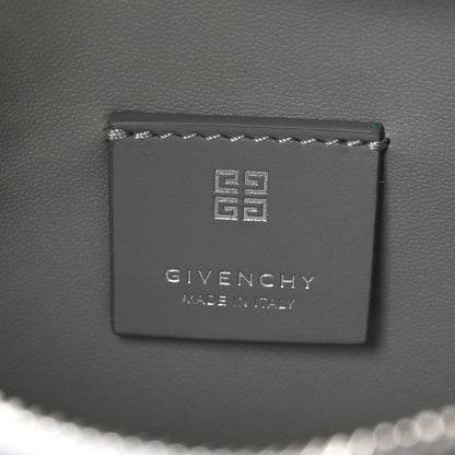 Givenchy Smooth Calfskin Small Moon Cut Out Shoulder Bag Grey 6 of 10