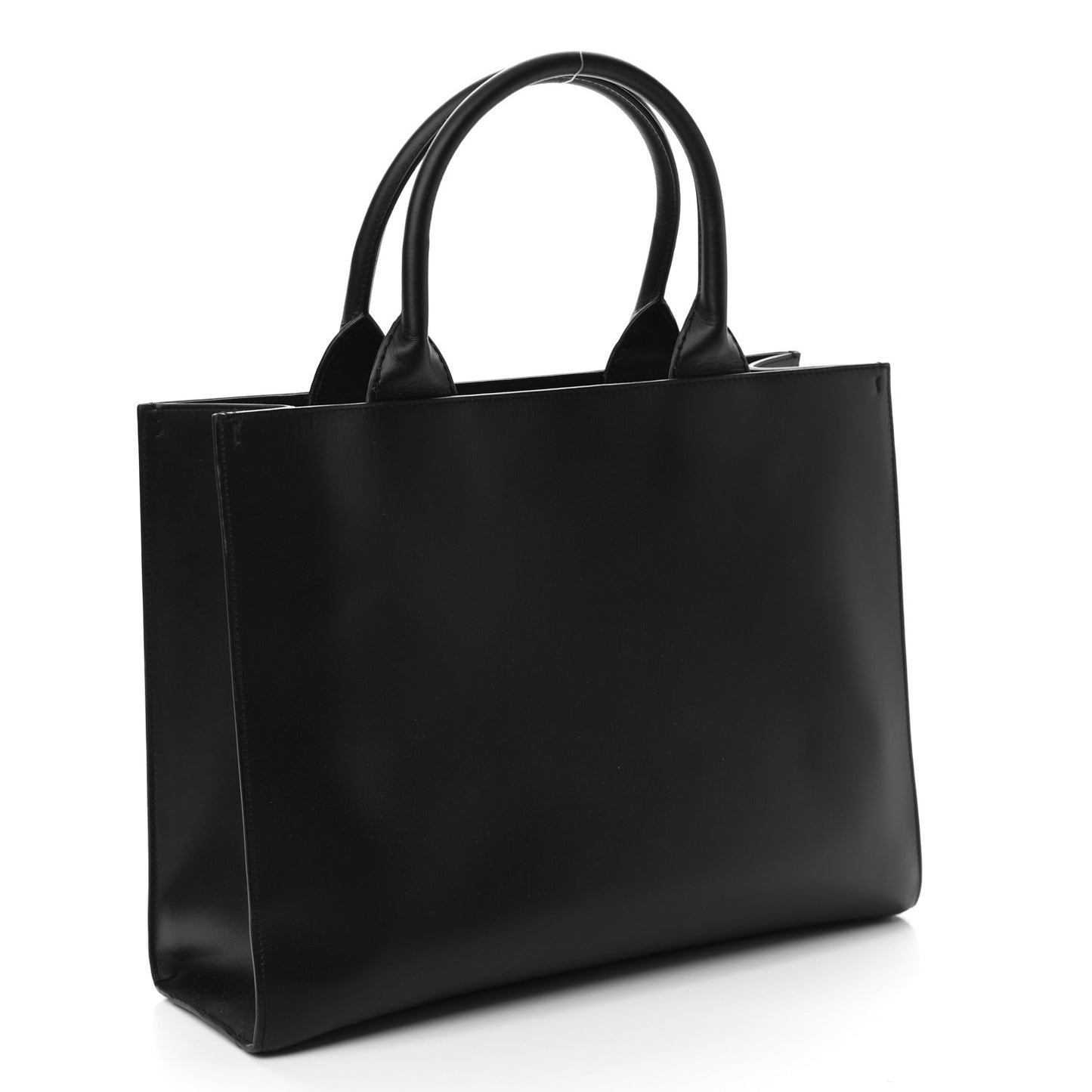 Calfskin Medium DG Daily Shopper Tote Black