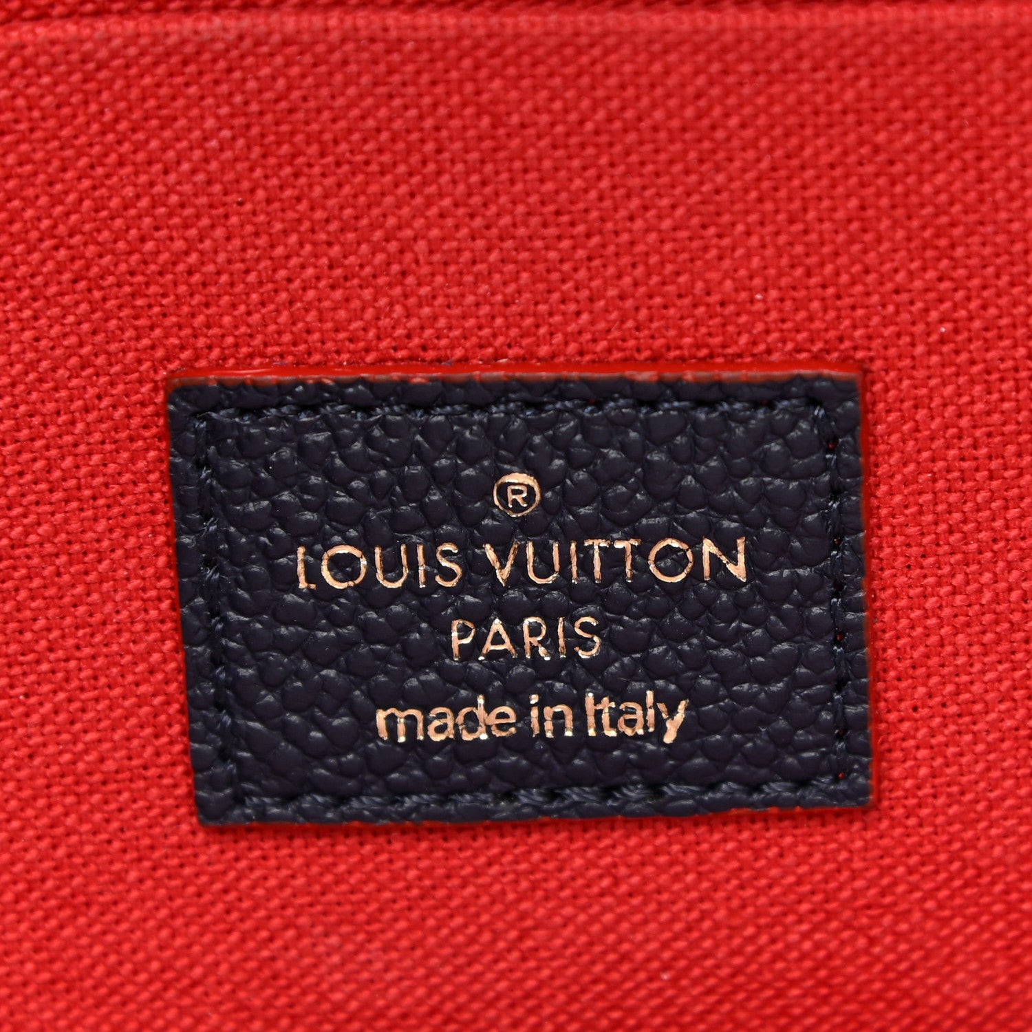 Louis Vuitton Empreinte Pochette Felicie Chain Wallet Marine Rouge 8 of 12