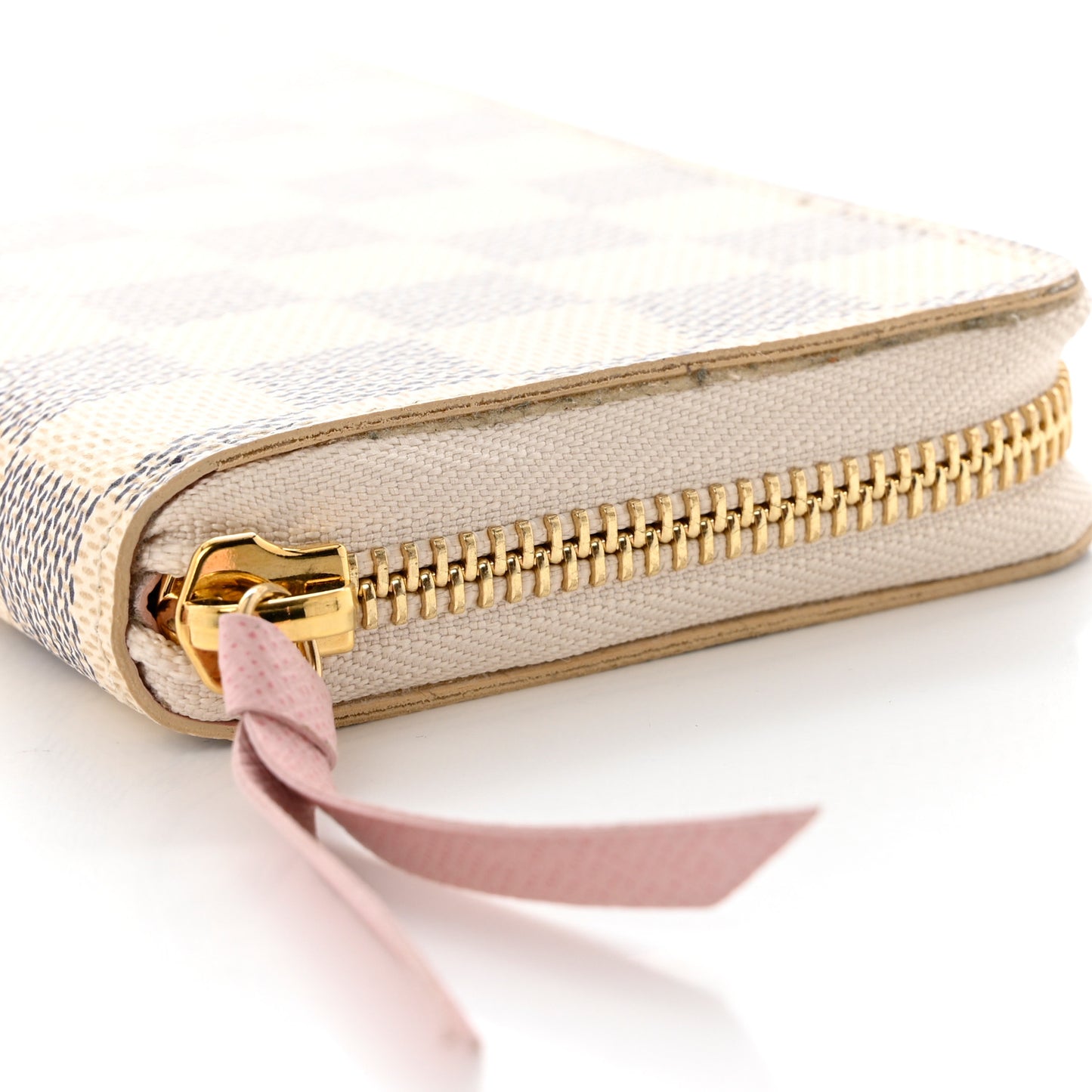 Damier Azur Clemence Wallet Rose Ballerine