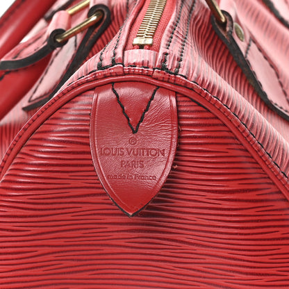 Louis Vuitton Epi Speedy 25 Castillan Red 6 of 11